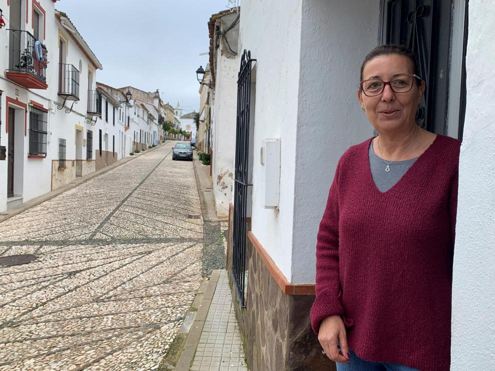 Remedios Pérez, una vecina de la localidad onubense de Cumbres de Enmedio