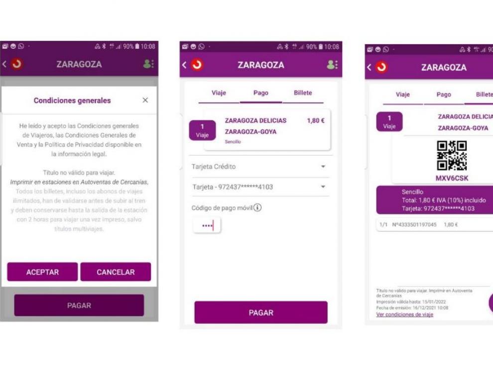 La App Renfe Cercanías permite comprar billetes desde el teléfono móvil.