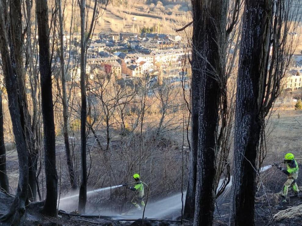 Fuego autorizado en la zona de San Martín en Benasque