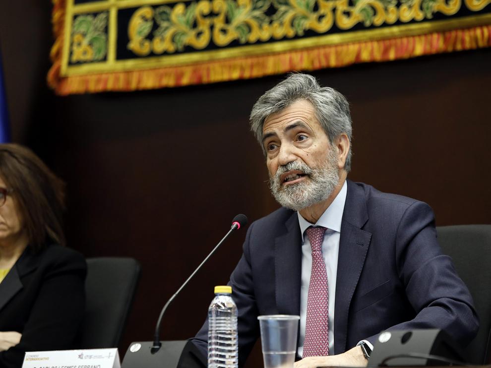El presidente del Consejo General del Poder Judicial (CGPJ), Carlos Lesmes