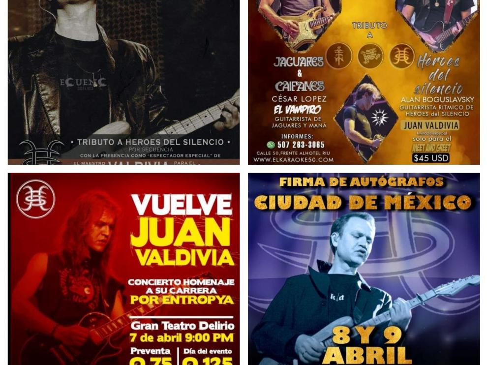 Juan Valdivia, guitarrista de Héroes del Silencio, visitará a sus fans