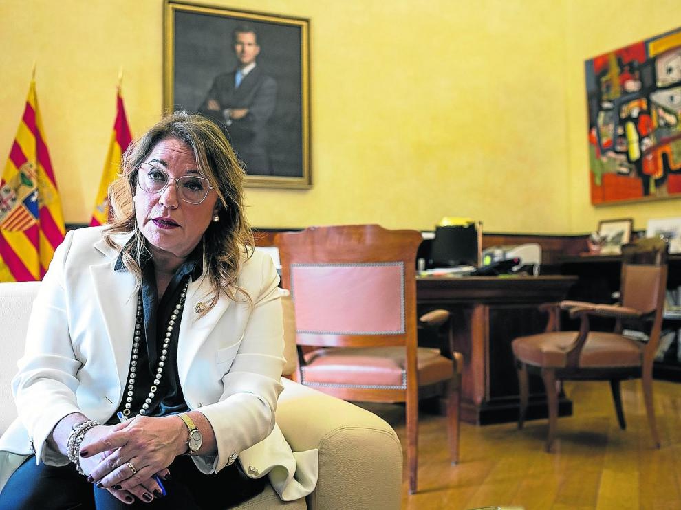 Rosa Serrano, delegada del Gobierno en Aragón.