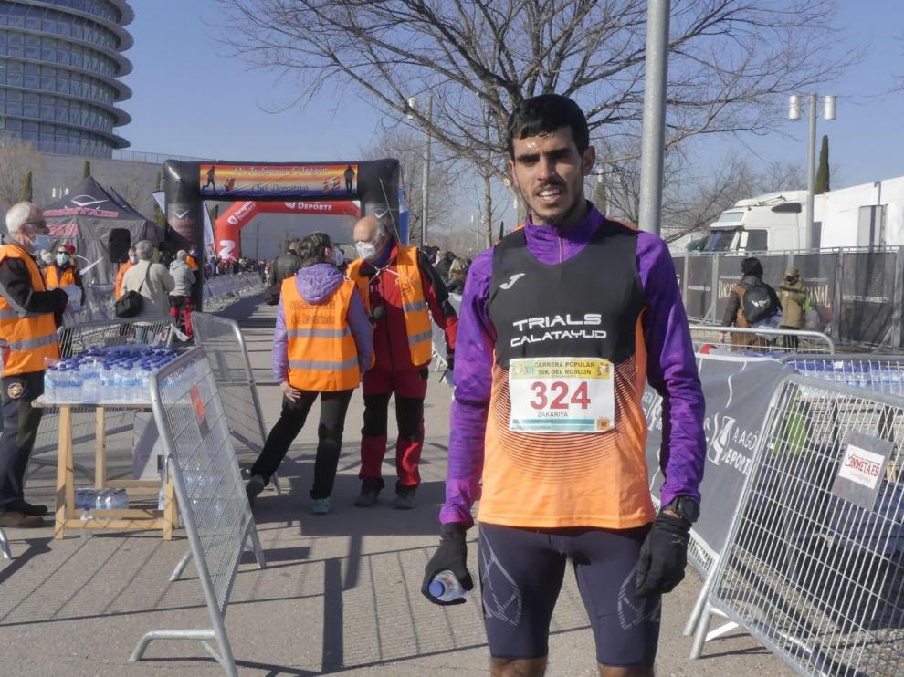 Zakariya el Boubekraoui en la 10K de San Valero de Zaragoza, donde quedó primero