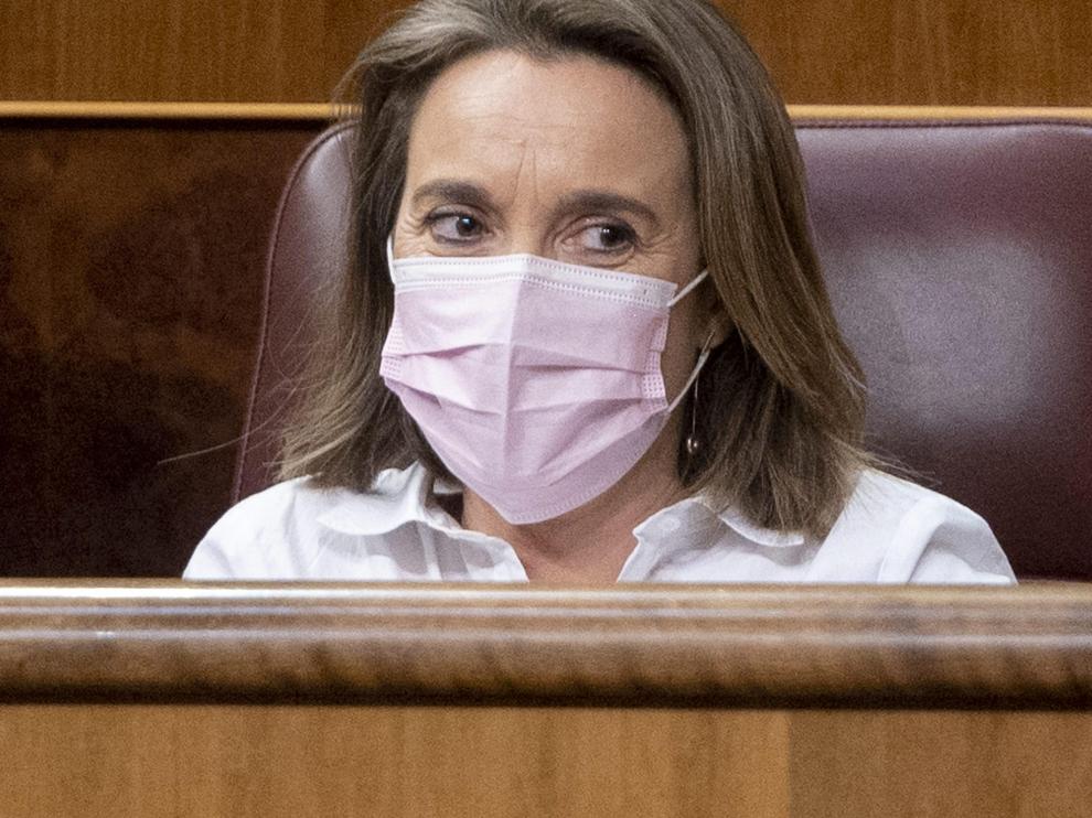Cuca Gamarra este jueves en el Congreso.