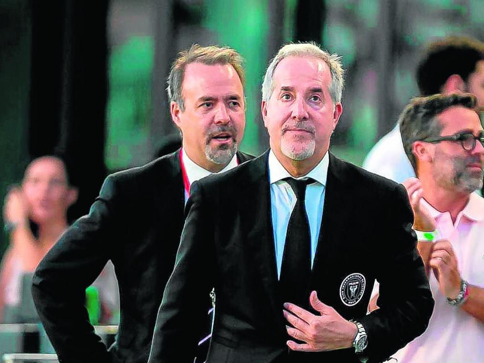 Jorge Mas, nuevo accionista y propietario del Real Zaragoza, durante un acto institucional.