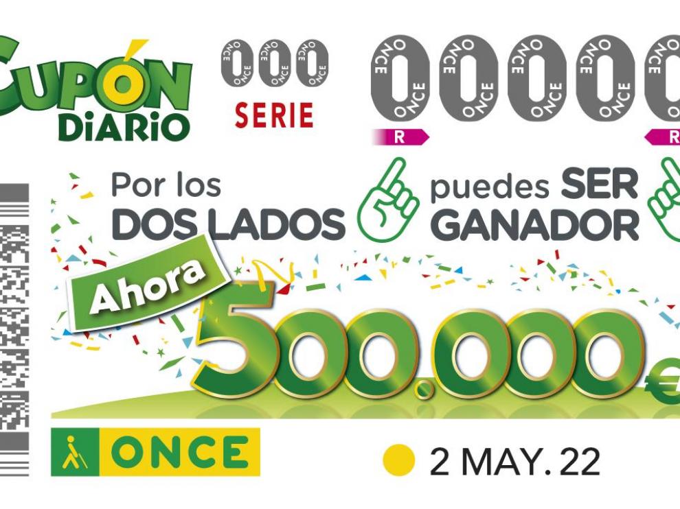 Nuevo cupón de la ONCE desde el 2 de mayo de 2022.