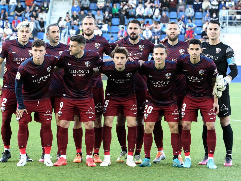 Alineación de la SD Huesca en su visita al Tenerife.