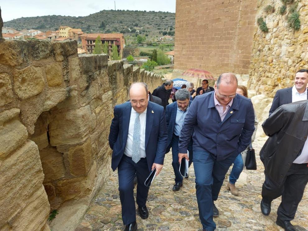 El ministro de Cultura, Miquel Iceta, este miércoles en Teruel.