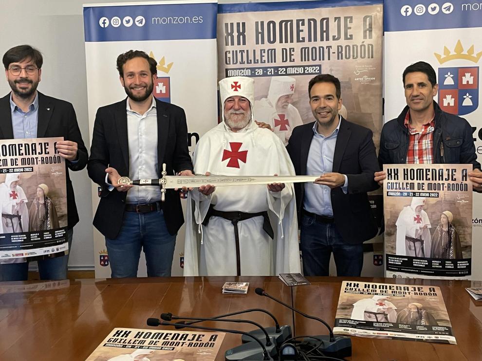 Presentación de los actos del XX Homenaje a Guillem de Mont-Rondón de Monzón.