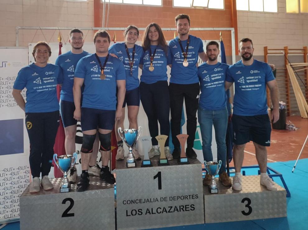 La Universidad de Zaragoza consiguió el cuarto puesto en el campeonato de España universitario de halterofilia.