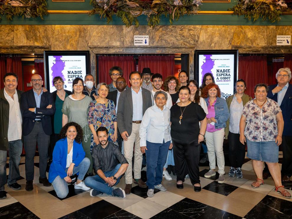El elenco de Caídos del Zielo, en el Principal.