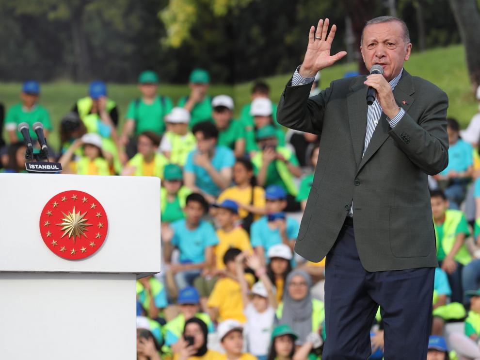 Erdogan, en un discurso público.