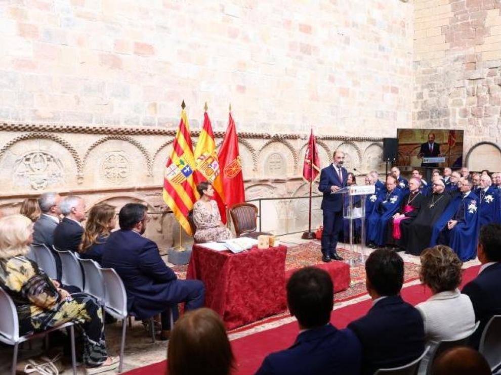 Ceremonia que se ha celebrado en el Monasterio de San Juan de la Peña.