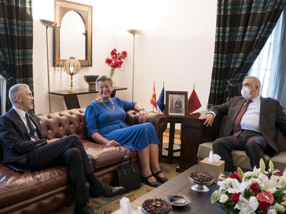 Marlaska y comisaria UE se reúnen con ministro marroquí tras salto de Melilla