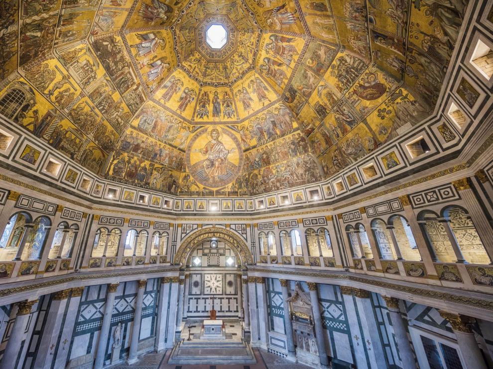 Los mosaicos del baptisterio de San Juan de Florencia recuperan su esplendor