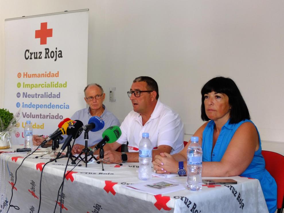 Presentación del dispositivo sanitario de Cruz Roja para las Fiestas de San Lorenzo 2022.