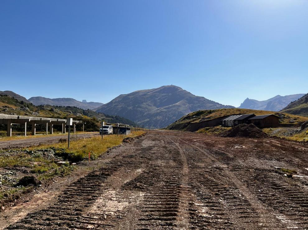 Inicio de las obras en la estación de Candanchú.