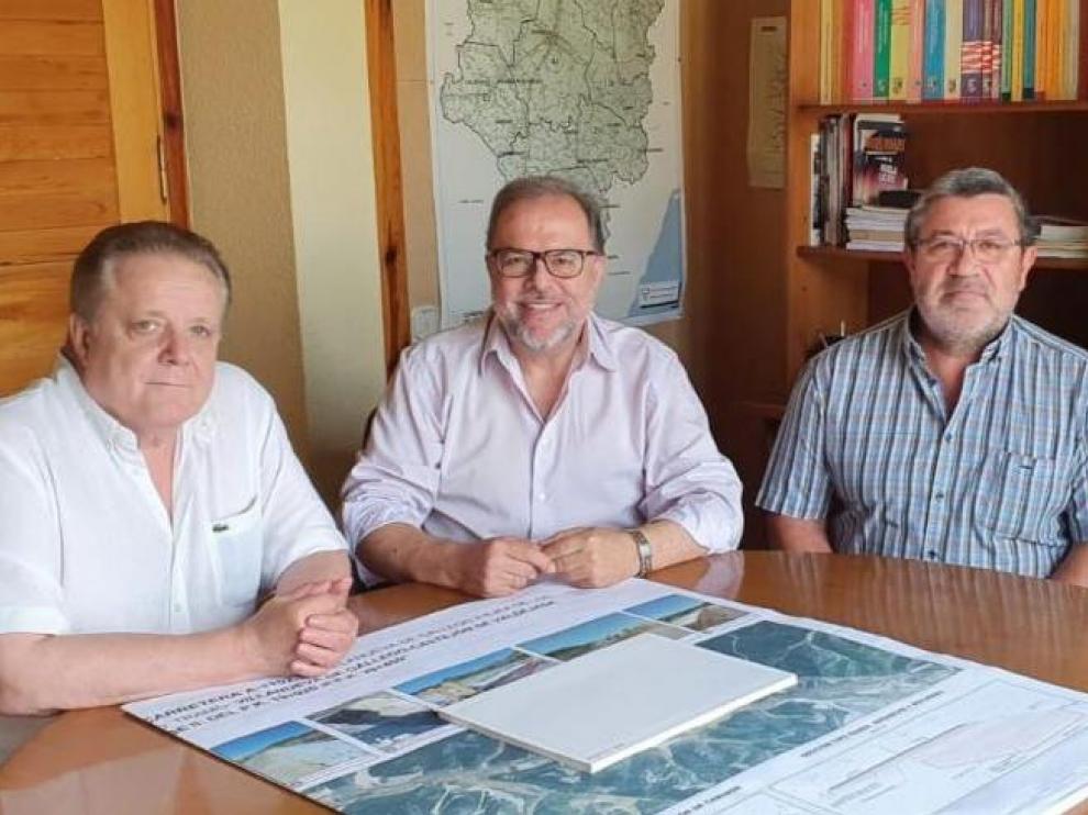 José Luis Abenia, Bizén Fuster y Jesús Sanz.