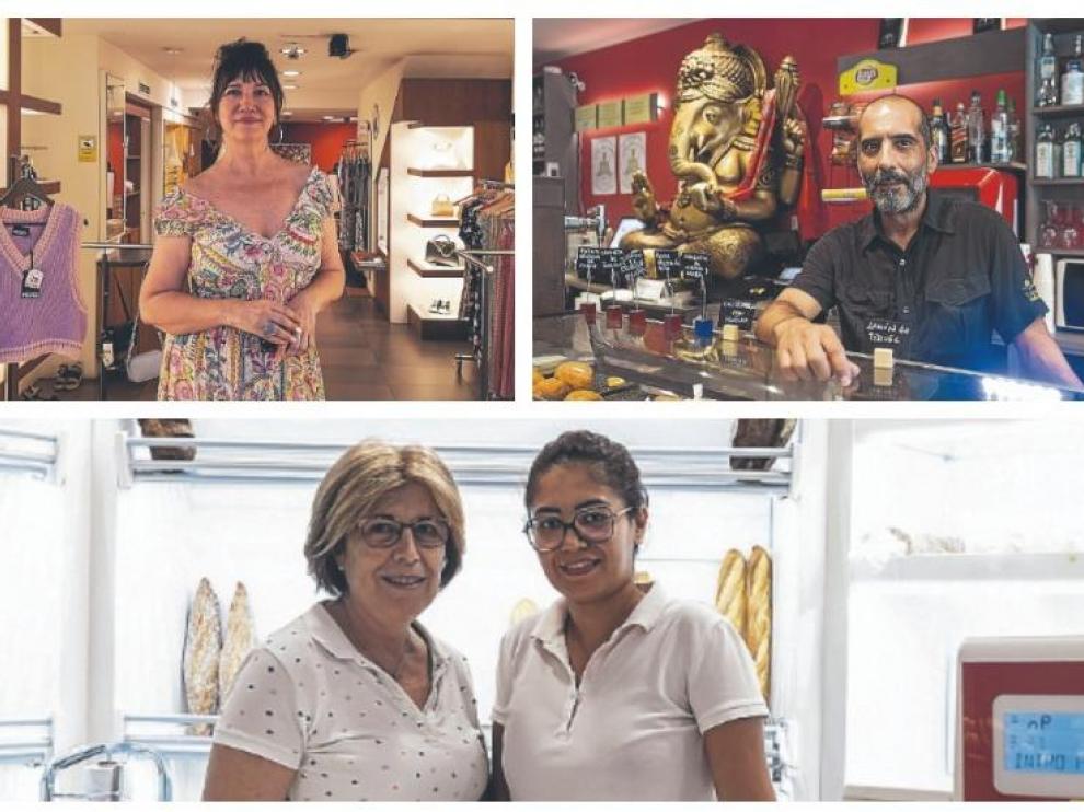 Arriba, Anabel Ferrer y Jesús Romera. Abajo, Marta Sánchez y María Nelly García