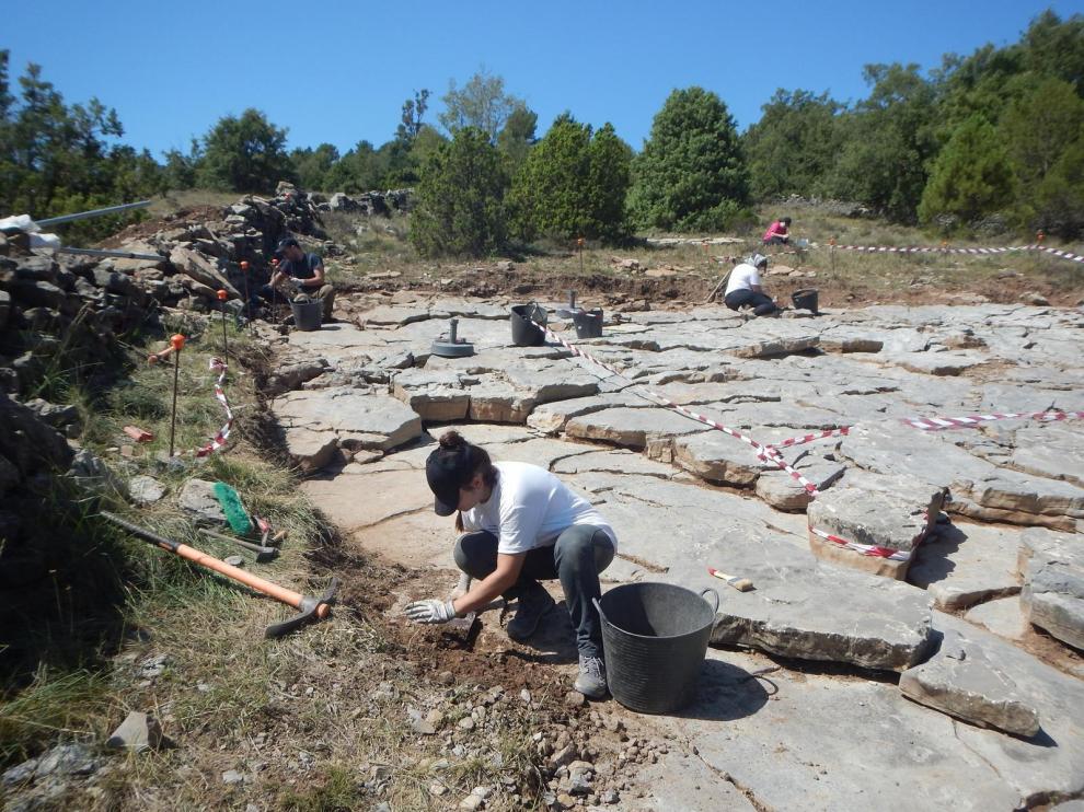 Trabajos de investigación en el yacimiento de El Pozo en el Castellar.