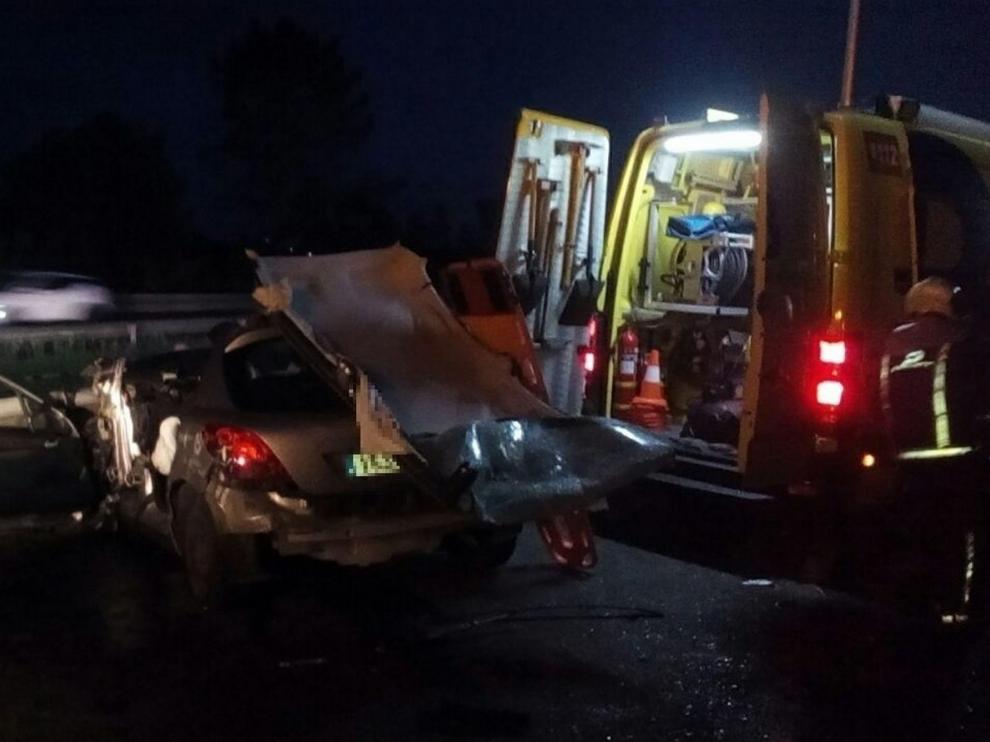 Accidente en Ribera de Arriba.