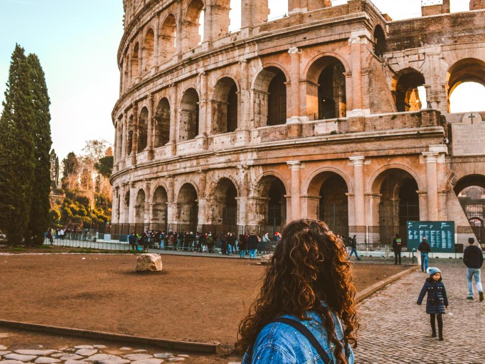 Estudiante erasmus en Roma