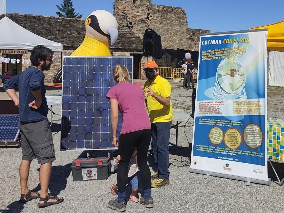 Placas solares en la edición del 2021 de Climatic Festival.