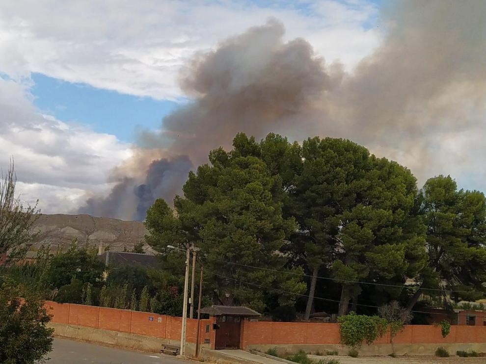 Incendio en Villafranca de Ebro
