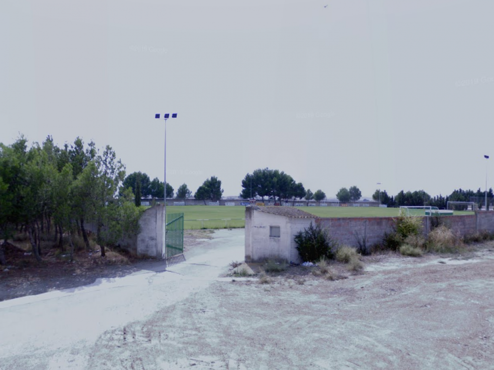 Foto de archivo del campo de fútbol municipal de Bujaraloz