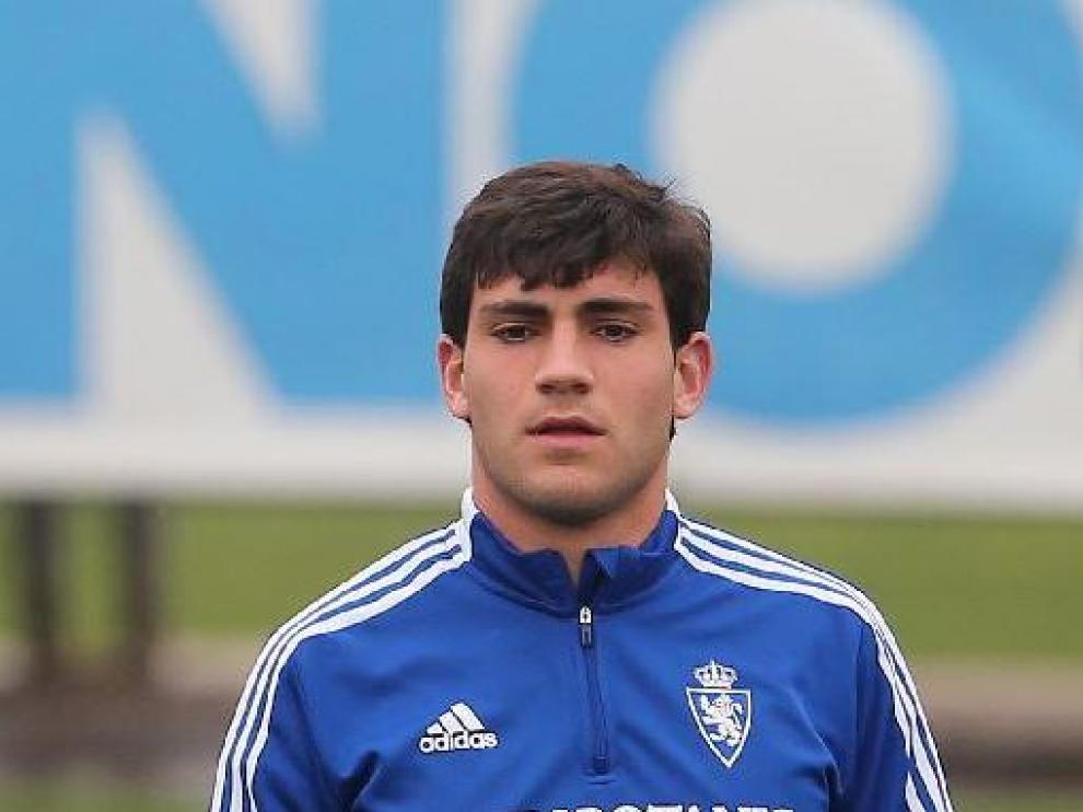 Iván Azón, antes de lesionarse hace 39 días.