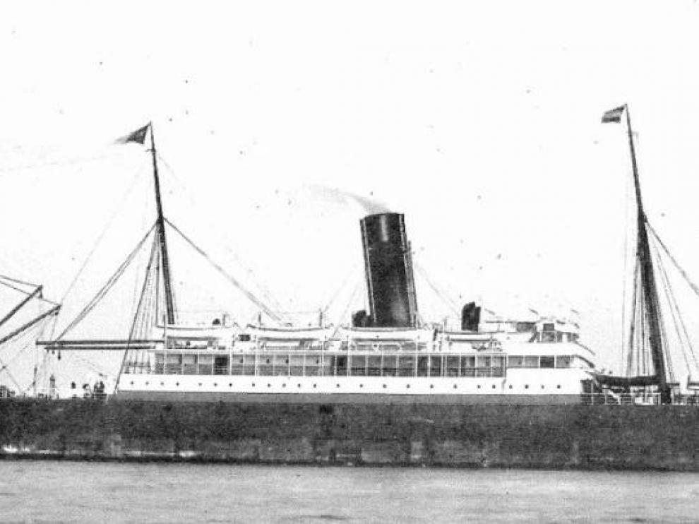 El mercante SS Meseba.