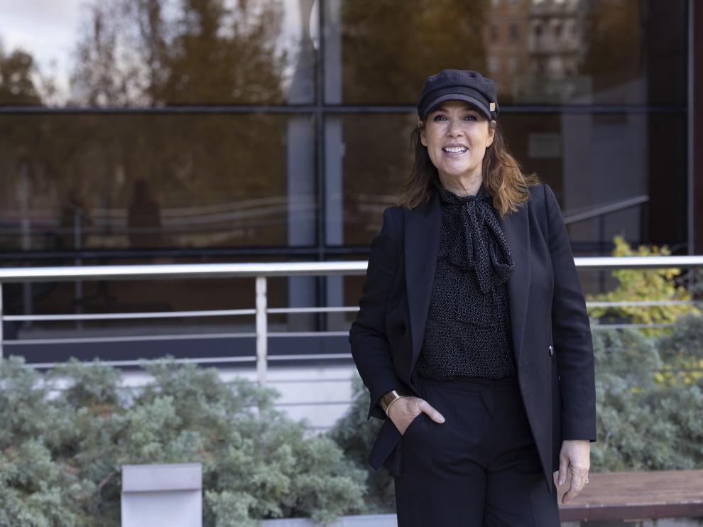 La productora, guionista y directora de documentales sociales, Mabel Lozano, este martes en Zaragoza.