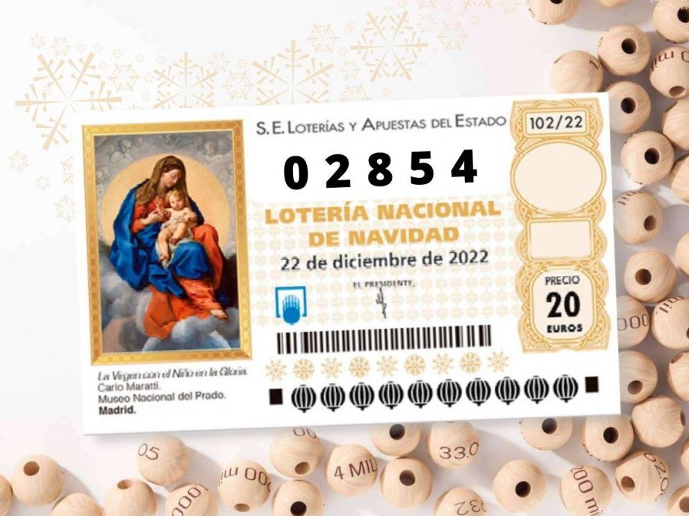 El número 02854 de la Lotería de Navidad.