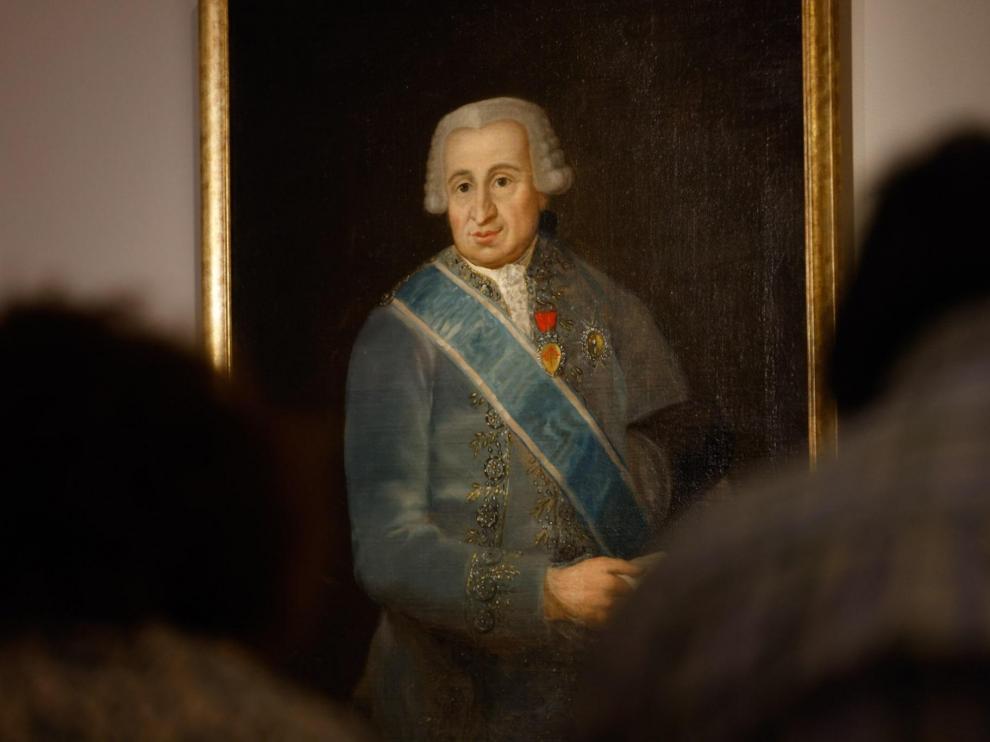 El cuadro puede contemplarse ya en el Salón Dorado del Museo Goya Fundación Ibercaja.