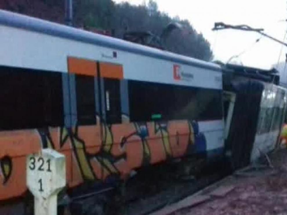 Un muerto en un descarrilamiento de un tren de cercanías en Cataluña