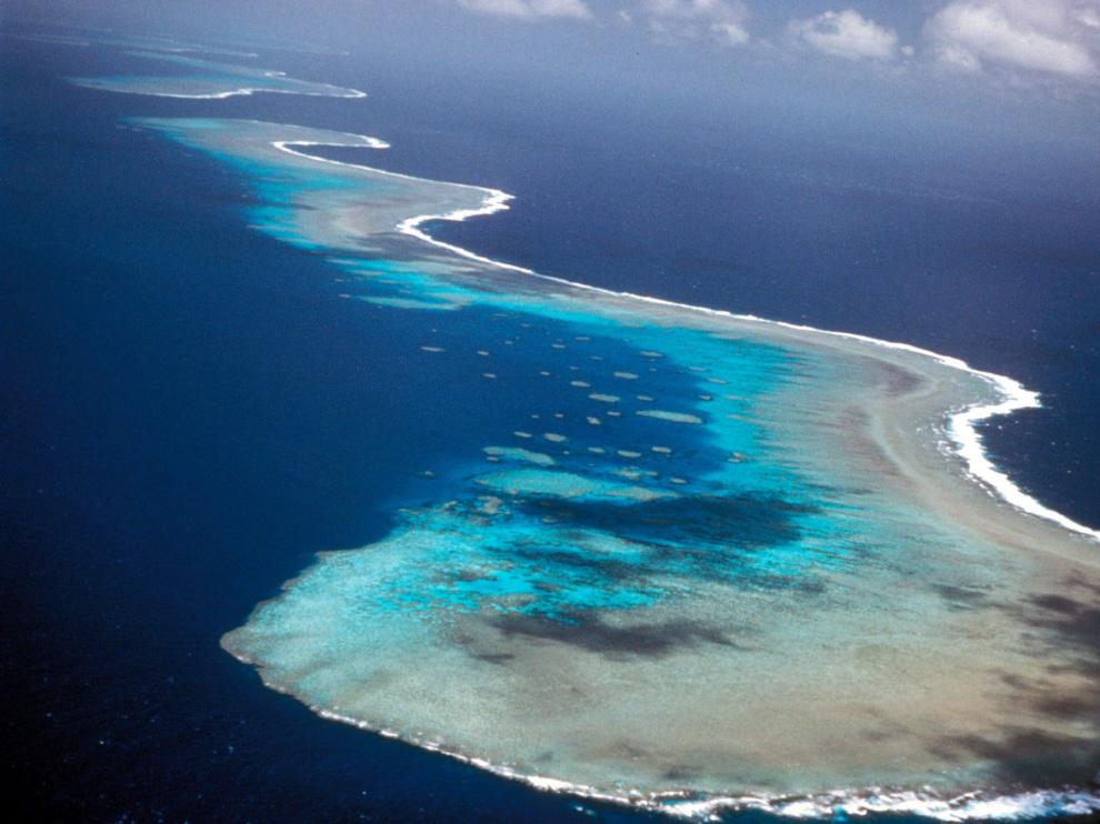 Imagen de archivo de la Gran Barrera de Coral en aguas australianas.