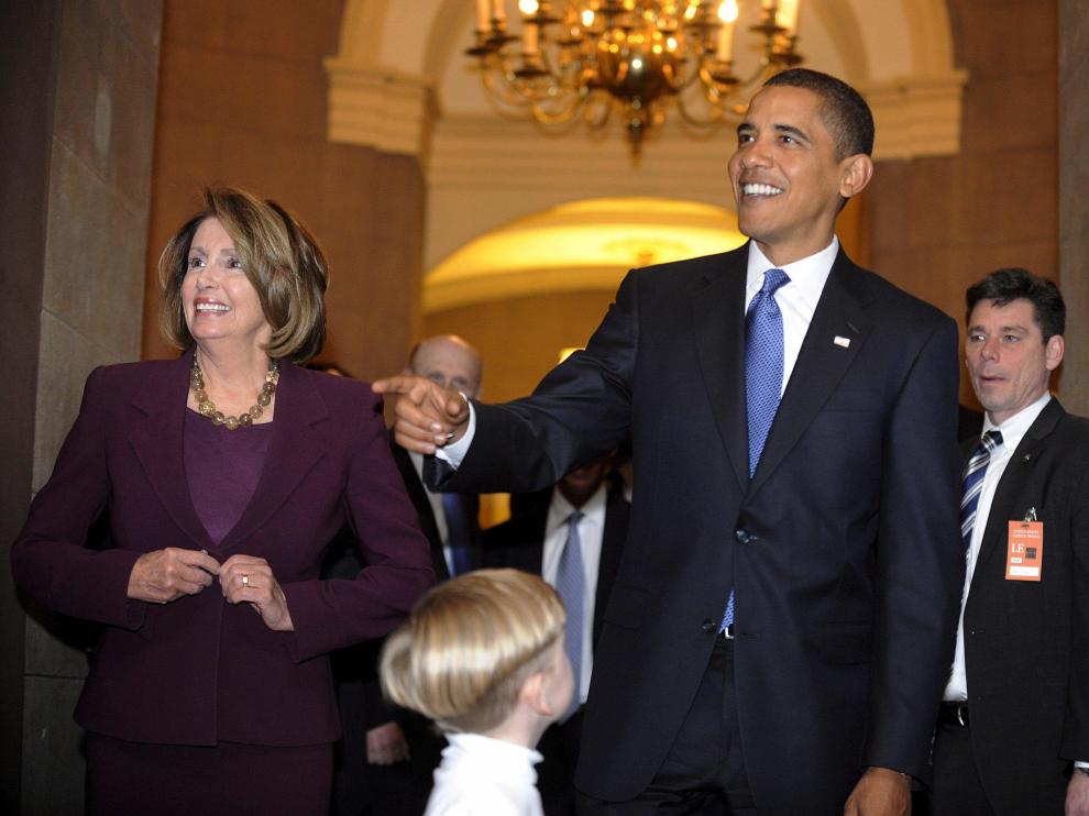 El presidente electo se reunió con la la demócrata Nancy Pelosi