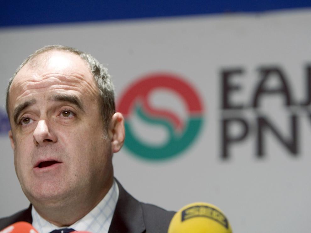 El presidente del PNV en Guipúzcoa, Joseba Egibar