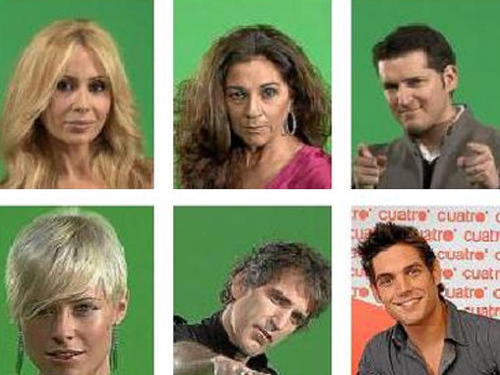 Algunas de las caras conocidas que presenta el programa