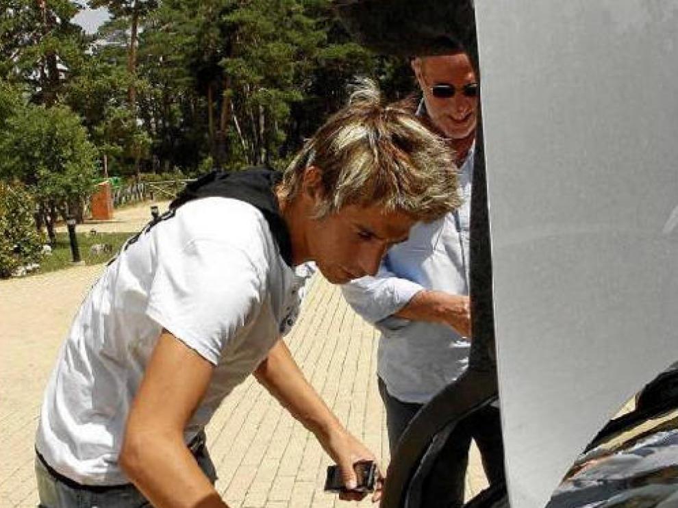 Coentrao, en julio, durante su primer día como zaragocista