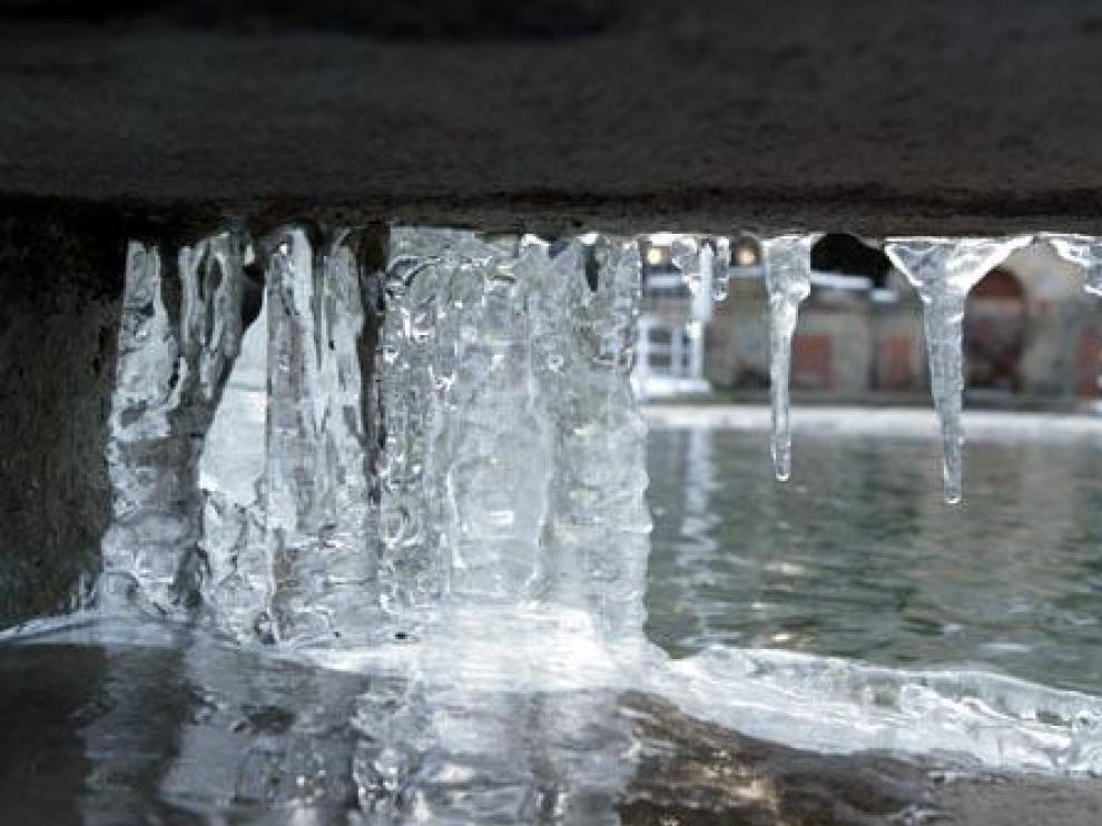 Hielo, en una foto de archivo