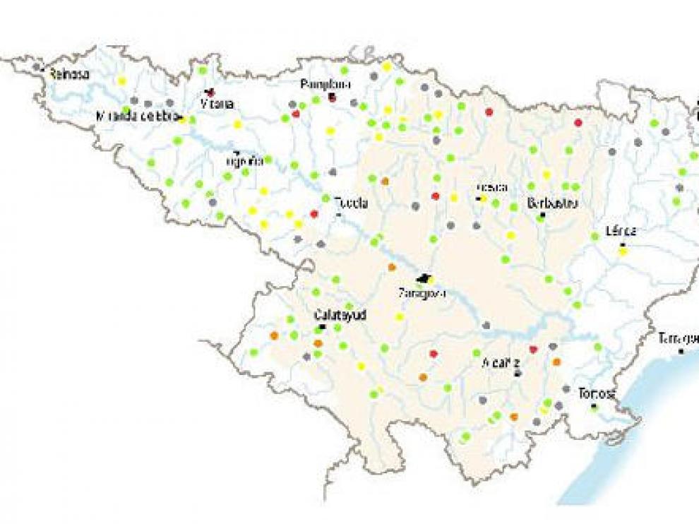 Mapa de caudales ecológicos