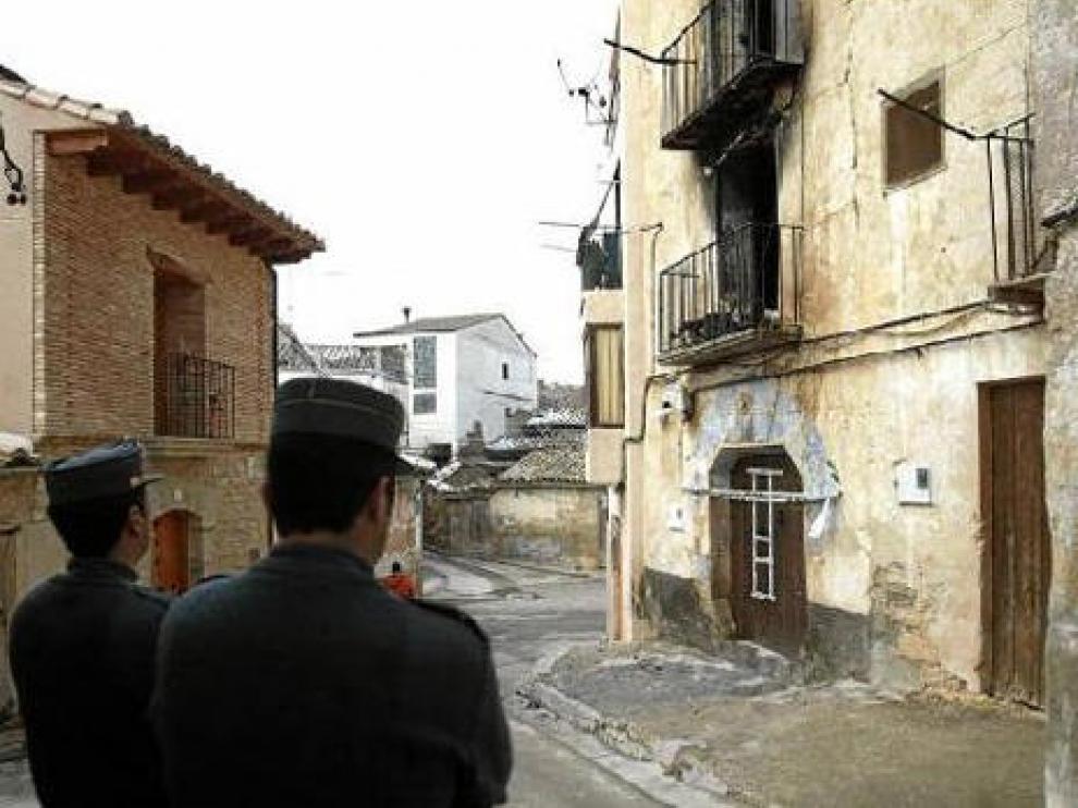 Fotografía de archivo de la casa que sufrió el incendio, el mismo día del suceso