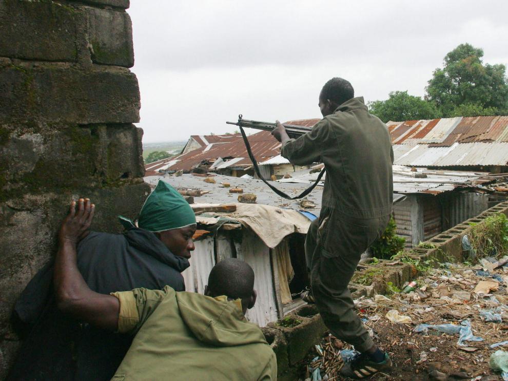 Foto de archivo de la guerra en Sierra Leona