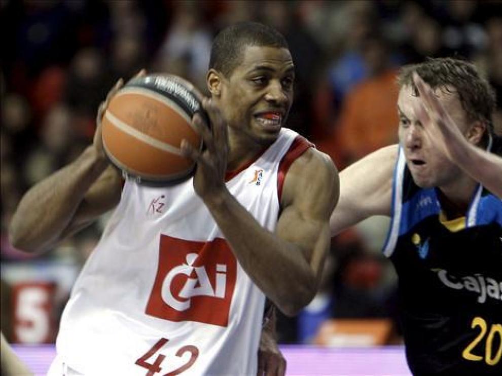 Larry Lewis durante el partido ante el Cajasol