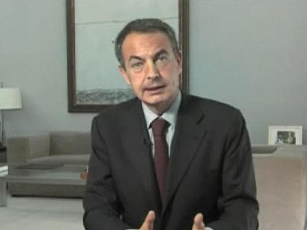 El presdiente del Gobierno, José Luis Rodríguez Zapatero