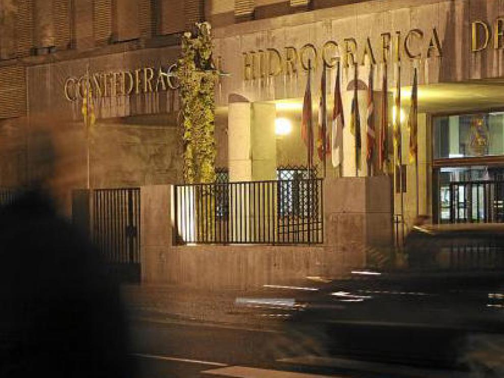 La sede central de la CHE, declarada Bien de Interés Cultural, en una imagen tomada ayer.