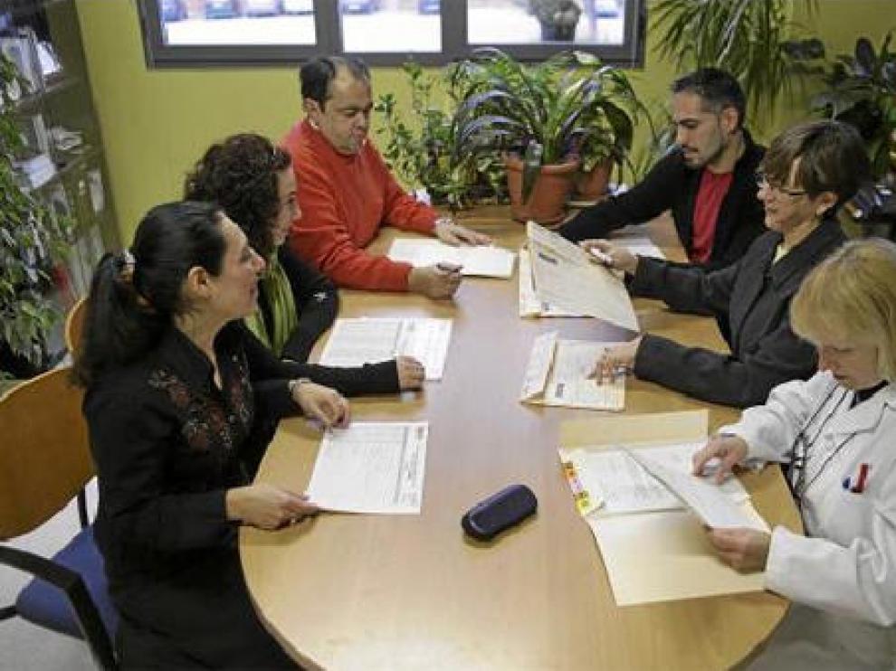 El equipo del ESAD del centro de salud Seminario prepara una jornada de trabajo