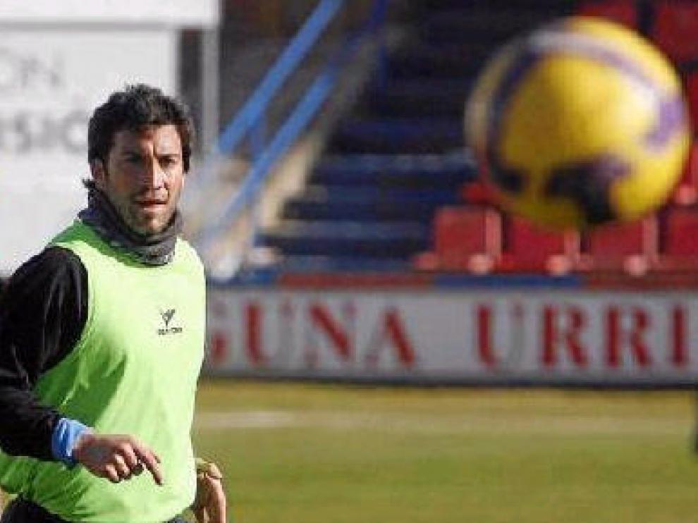 Sorribas, en el entrenamiento