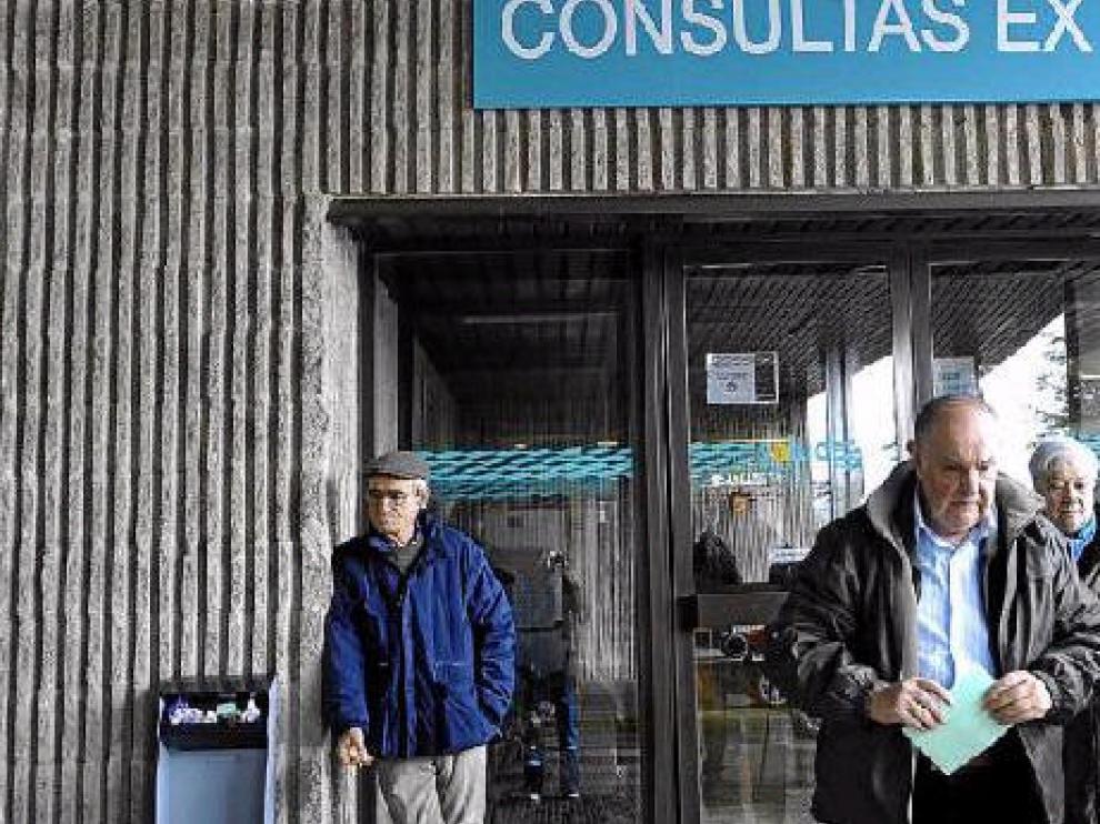 Imagen de una de las entradas a consultas externas en el Hospital Ernest Lluch de Calatayud